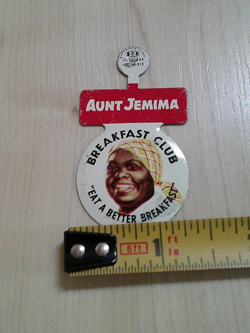 Lot of Aunt Jemima Breakfast Club Advertising Buttons, matchbook - Picture 5 of 16